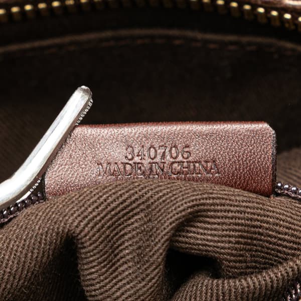 Pre-owned LOEWE Anagram Canvas Tote Brown