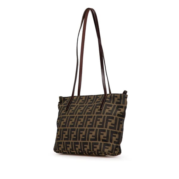 Pre-owned Fendi Zucca Canvas Tote Brown