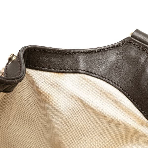 Pre-owned Gucci Medium GG Canvas Sukey Tote Brown