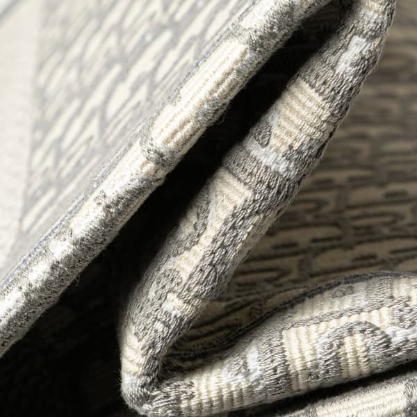 Pre-owned Dior Medium Oblique Canvas Book Tote Gray