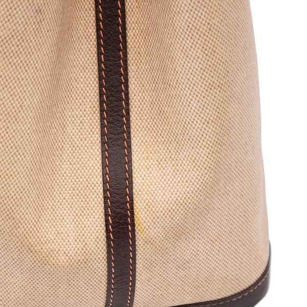 Pre-owned Hermès Toile and Negonda Garden Party 36 Brown