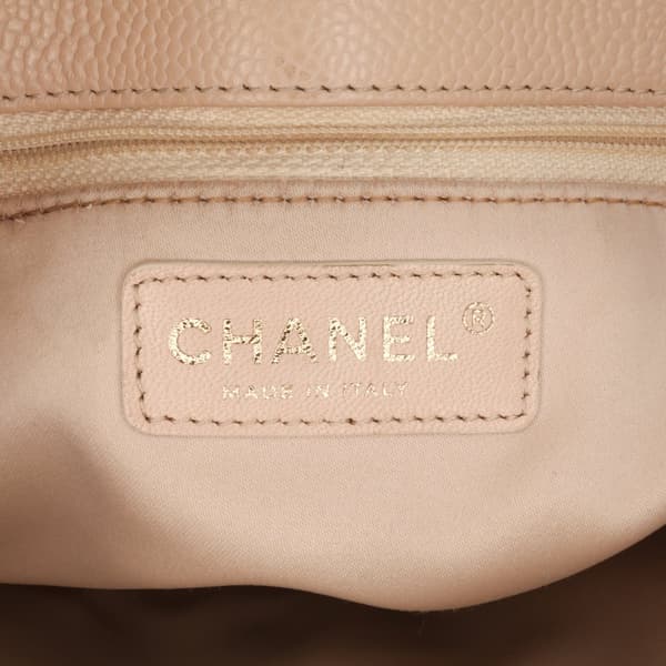 Pre-owned Chanel Caviar Petite Shopping Tote Brown