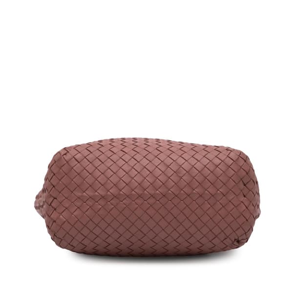 Pre-owned Bottega Veneta Leather Intrecciato Tote Pink