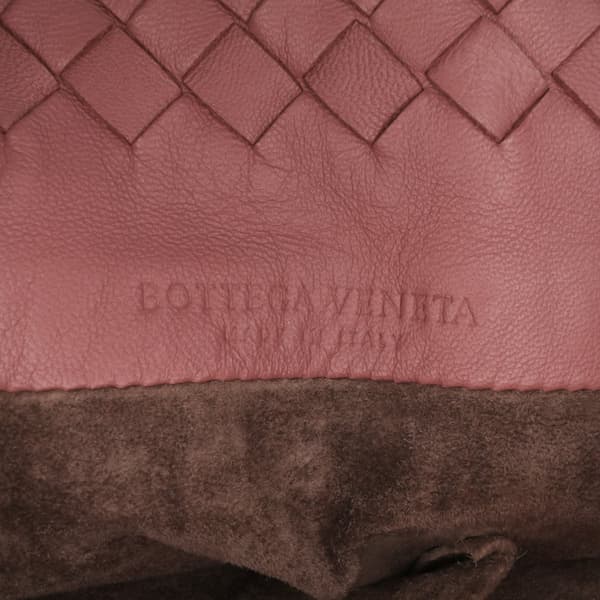 Pre-owned Bottega Veneta Leather Intrecciato Tote Pink