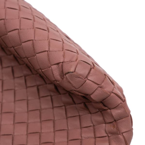 Pre-owned Bottega Veneta Leather Intrecciato Tote Pink