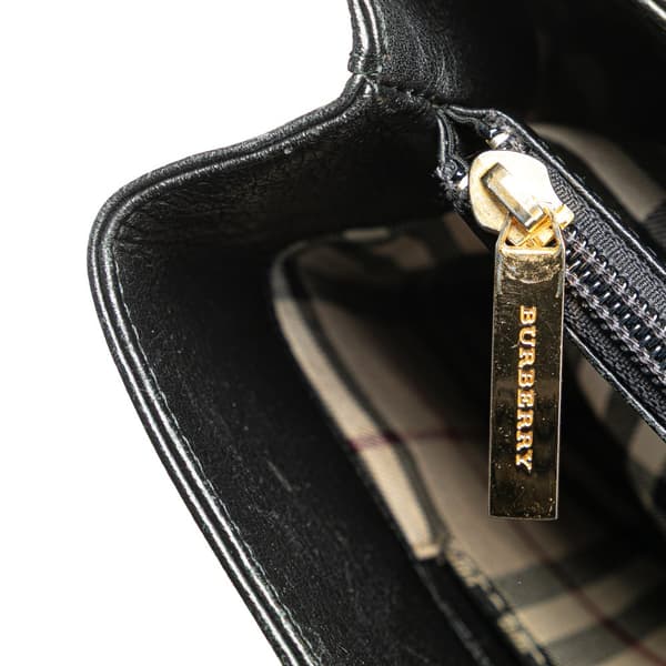 Pre-owned Burberry Leather Tote Black