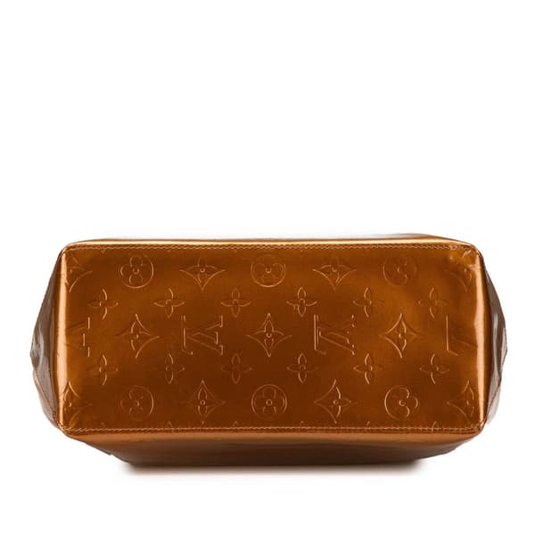 Pre-owned Louis Vuitton Monogram Vernis Reade MM Brown