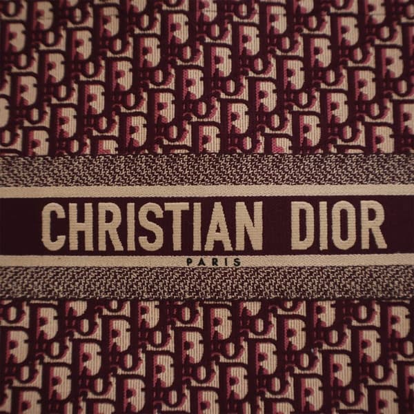 Pre-owned Dior Large Oblique Canvas Book Tote Red