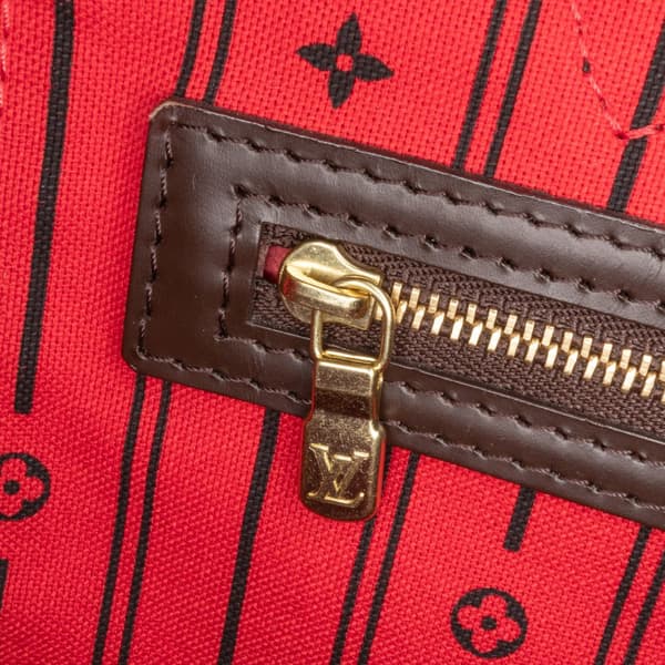 Pre-owned Louis Vuitton Damier Ebene Neverfull GM Brown