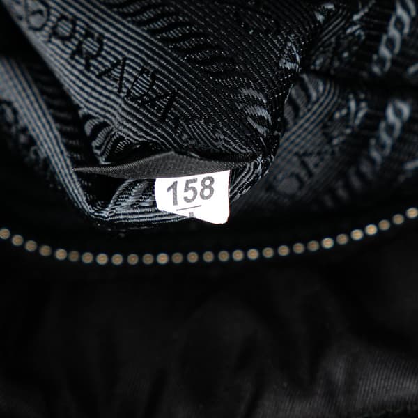 Pre-owned Prada Tessuto Bomber Tote Black