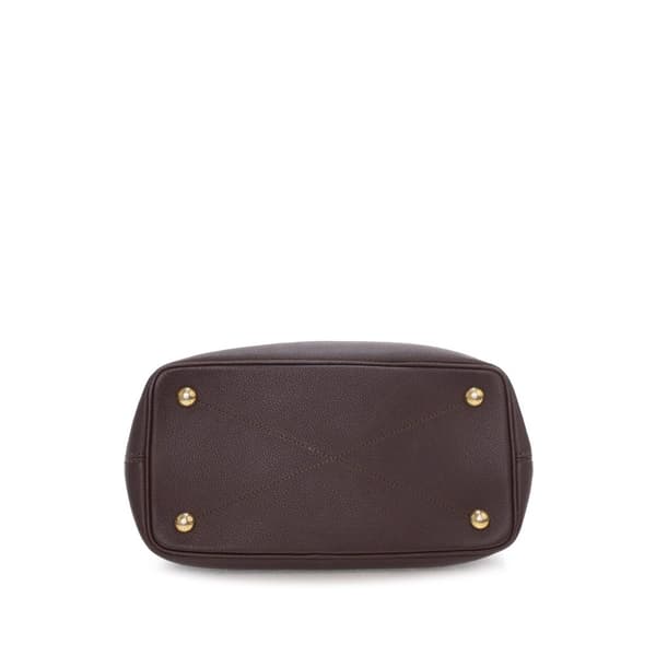 Pre-owned Louis Vuitton Monogram Empreinte Citadine PM Brown
