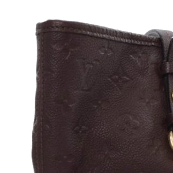 Pre-owned Louis Vuitton Monogram Empreinte Citadine PM Brown