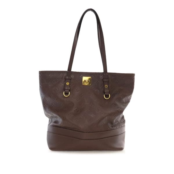 Pre-owned Louis Vuitton Monogram Empreinte Citadine PM Brown