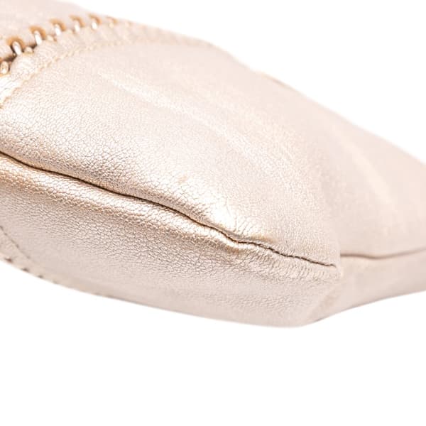 Pre-owned Chanel Metallic Goatskin Luxe Ligne Tote Gold