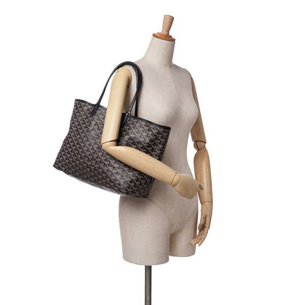 Pre-owned Goyard Goyardine Saint Louis PM Black