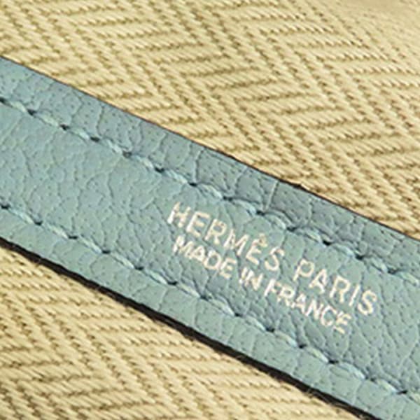 Pre-owned Hermès Clemence Garden Party 36 Blue