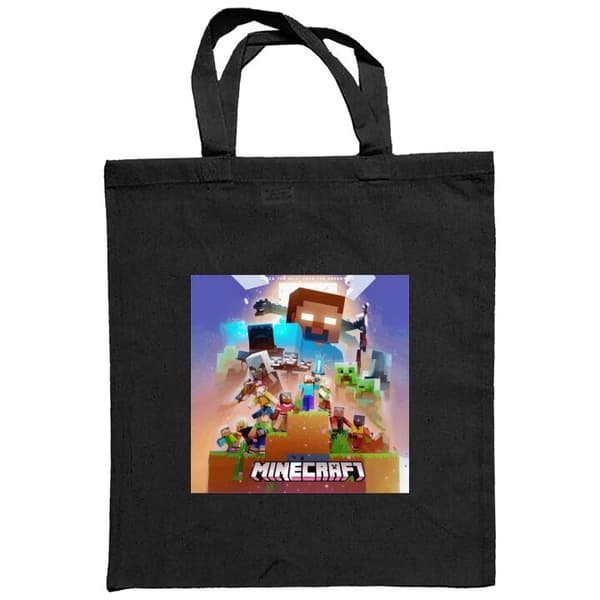 Indkøbstaske i Stof | Praktisk Mulepose Minecraft