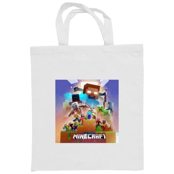 Indkøbstaske i Stof | Praktisk Mulepose Minecraft