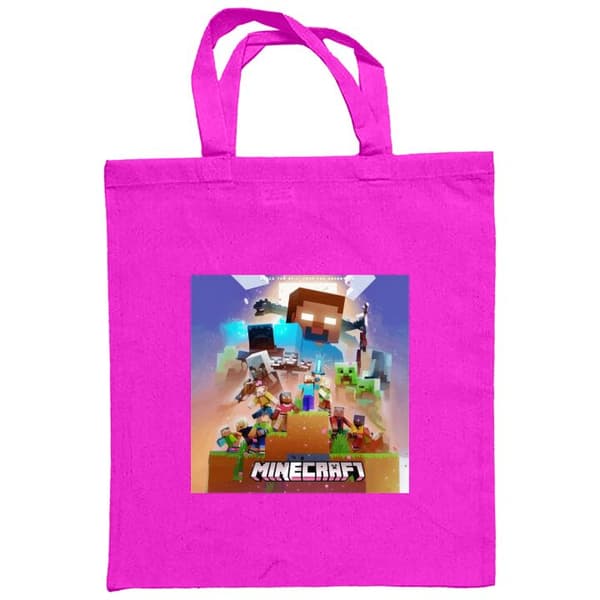 Indkøbstaske i Stof | Praktisk Mulepose Minecraft