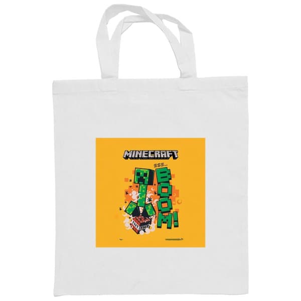 Indkøbstaske i Stof | Praktisk Mulepose Minecraft Boom