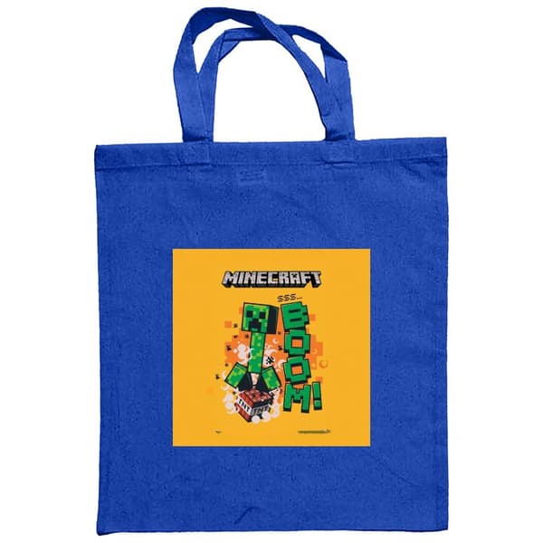 Indkøbstaske i Stof | Praktisk Mulepose Minecraft Boom