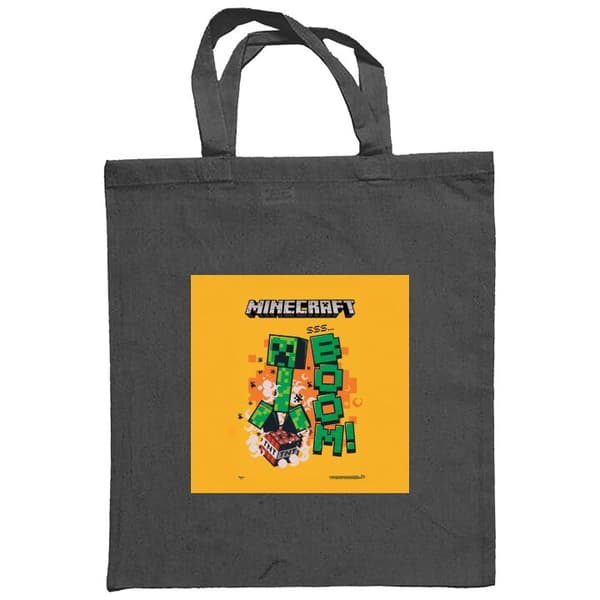Indkøbstaske i Stof | Praktisk Mulepose Minecraft Boom