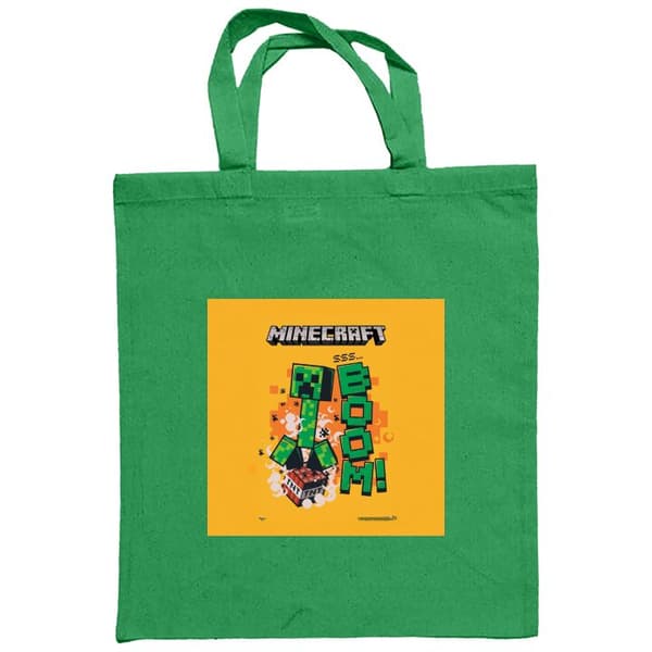 Indkøbstaske i Stof | Praktisk Mulepose Minecraft Boom