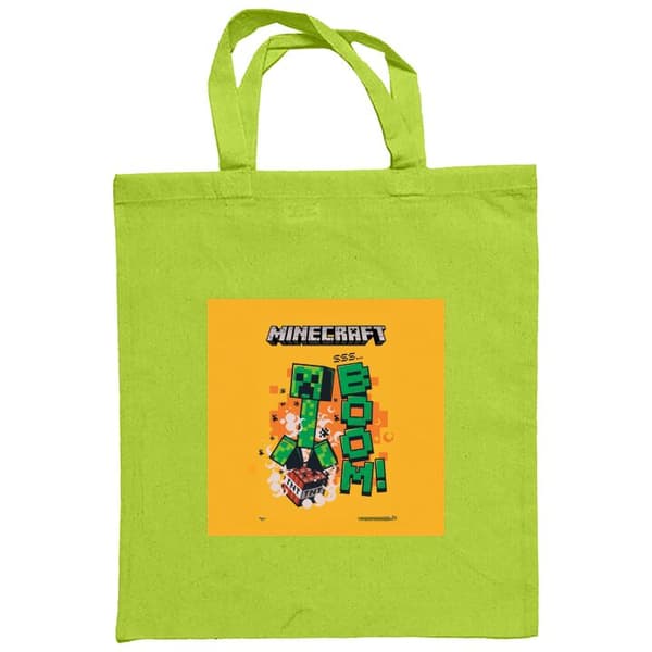 Indkøbstaske i Stof | Praktisk Mulepose Minecraft Boom
