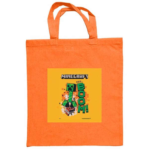 Indkøbstaske i Stof | Praktisk Mulepose Minecraft Boom