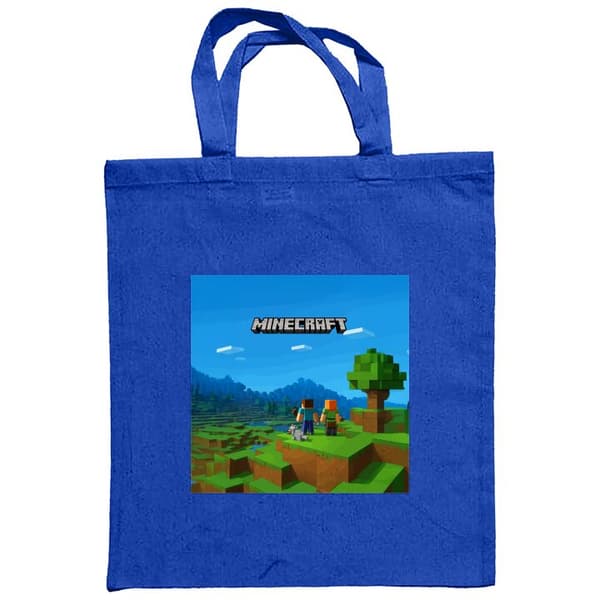 Indkøbstaske i Stof | Praktisk Mulepose Minecraft Nøglekunst