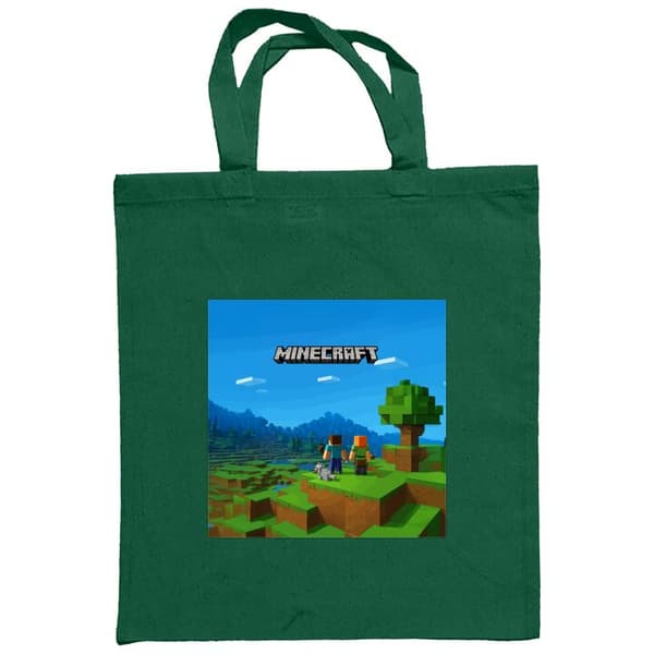 Indkøbstaske i Stof | Praktisk Mulepose Minecraft Nøglekunst