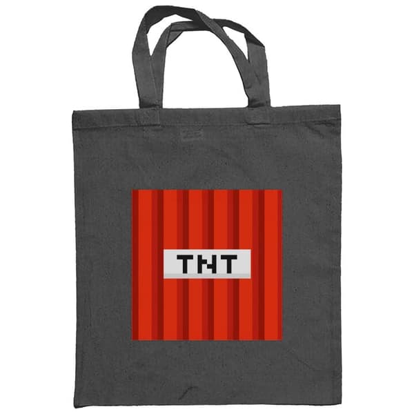 Indkøbstaske i Stof | Praktisk Mulepose Minecraft TNT