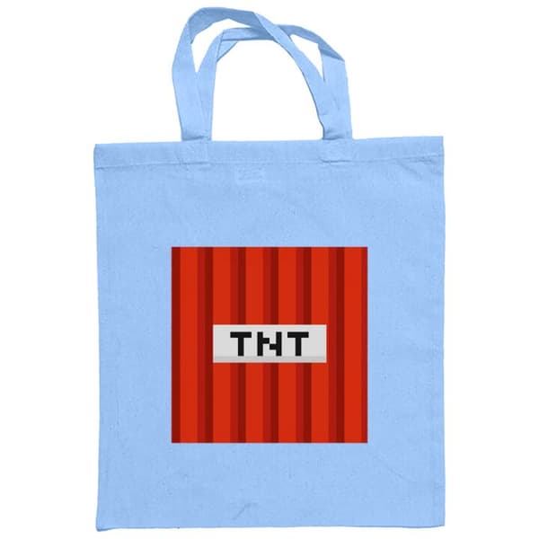 Indkøbstaske i Stof | Praktisk Mulepose Minecraft TNT