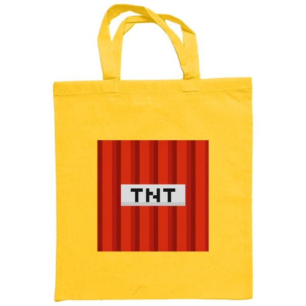 Indkøbstaske i Stof | Praktisk Mulepose Minecraft TNT