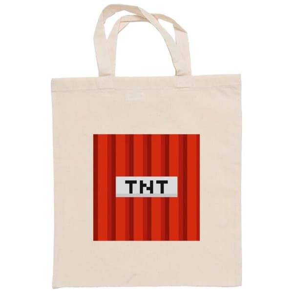 Shoppingväska i Tyg | Praktisk Tygpåse Minecraft TNT