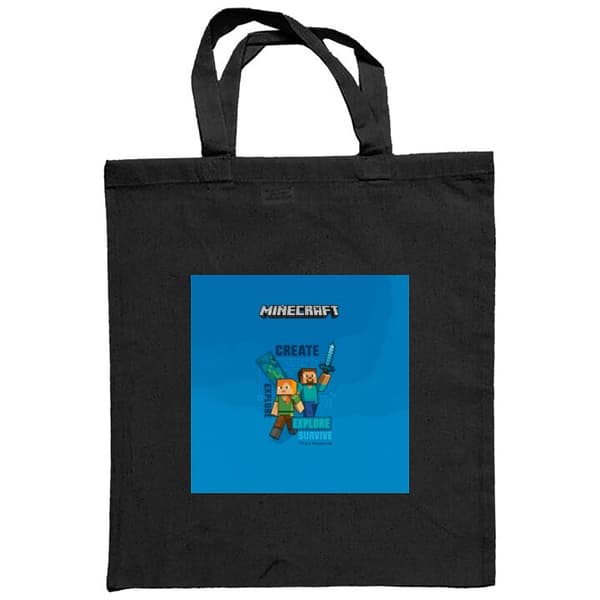 Indkøbstaske i Stof | Praktisk Mulepose Minecraft Huler