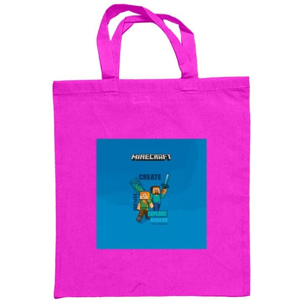 Indkøbstaske i Stof | Praktisk Mulepose Minecraft Huler