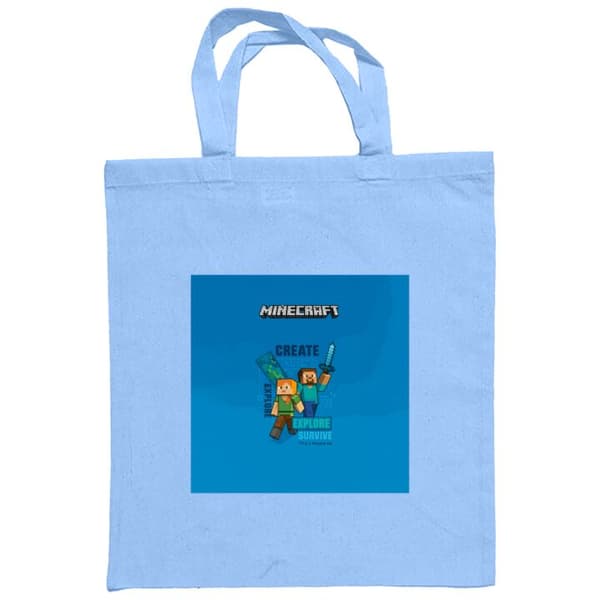 Indkøbstaske i Stof | Praktisk Mulepose Minecraft Huler