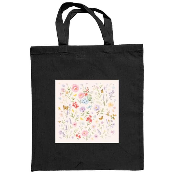 Shoppingväska i Tyg | Praktisk Tygpåse Blommor