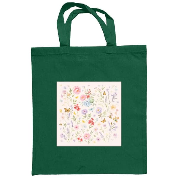 Shoppingväska i Tyg | Praktisk Tygpåse Blommor