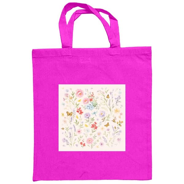 Shoppingväska i Tyg | Praktisk Tygpåse Blommor