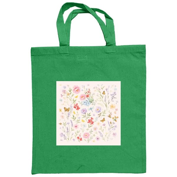 Shoppingväska i Tyg | Praktisk Tygpåse Blommor