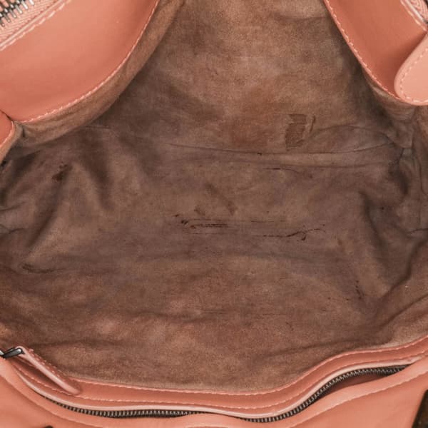 Pre-owned Bottega Veneta Medium Nappa Intrecciato Double Chain Tote Pink