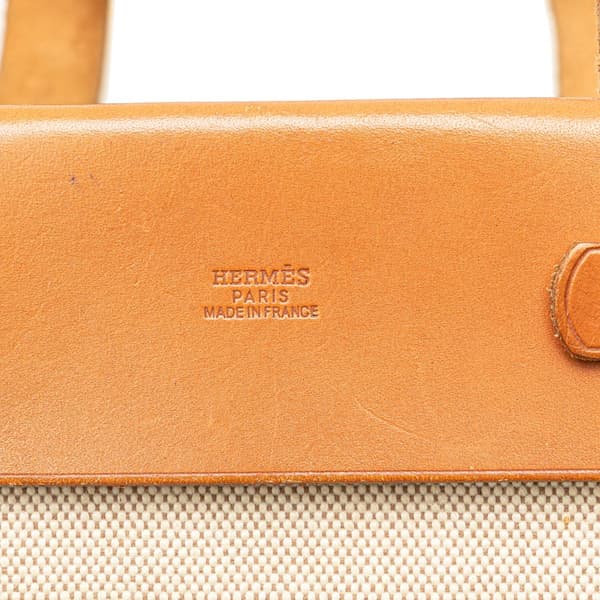 Pre-owned Hermès Toile Herbag Cabas GM Brown