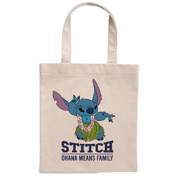 Disney Stitch Ohana Means Family shopping bag