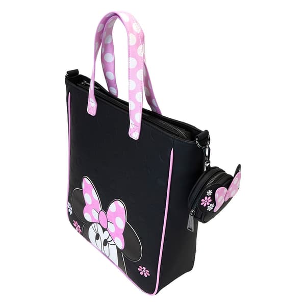 Loungefly Disney Minnie Floral Rock the Dots tote bag with coin bag