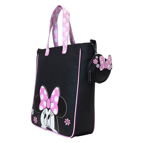 Loungefly Disney Minnie Floral Rock the Dots tote bag with coin bag