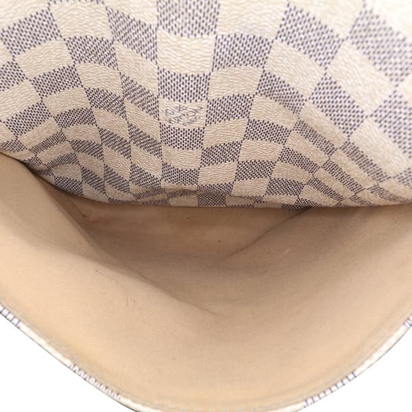 Pre-owned Louis Vuitton Damier Azur Totally MM White