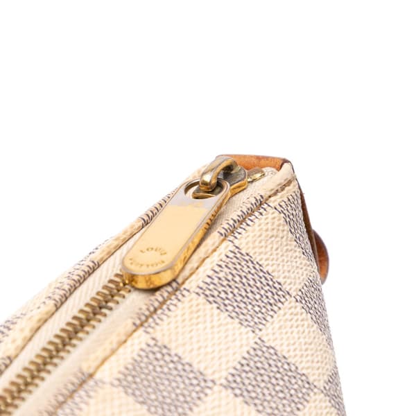 Pre-owned Louis Vuitton Damier Azur Totally MM White