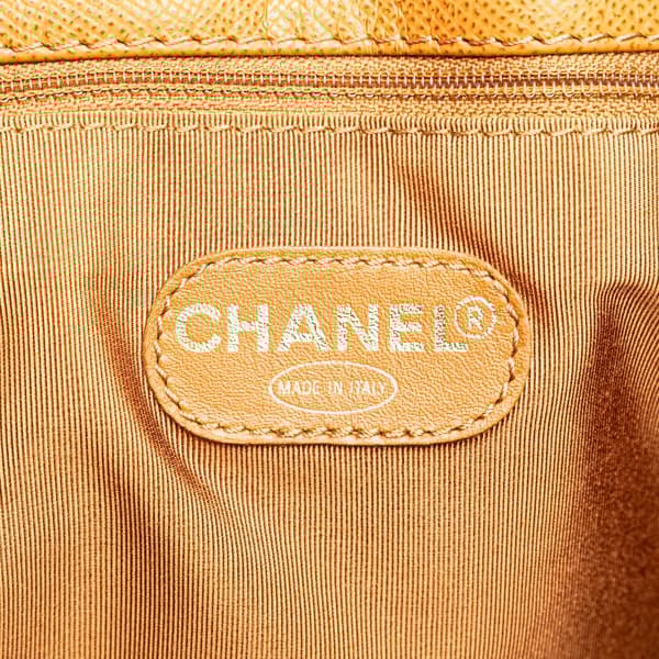 Pre-owned Chanel Grained Calfskin Tote Brown
